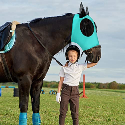 4 Pcs Horse Fly Mask with Ear (Medium / Multicolor)