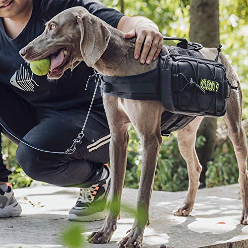 Dog Backpack for Medium & Large Dogs (Black / Large)