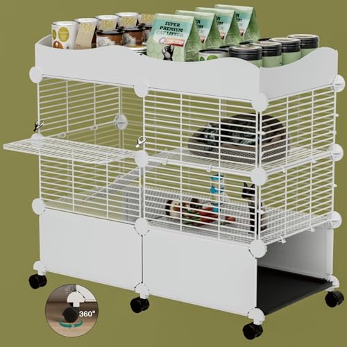2 Tier Guinea Pig Cages Indoor (29.52"L x 15.35"W x 25.98"H)