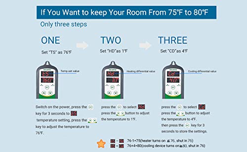 ITC 308 Digital Temperature Controller Outlet Thermostat 2