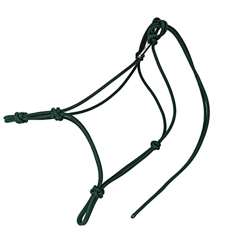 Horse Rope Training Halter (Hunter Green / Large)