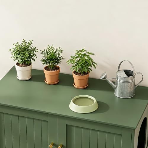 35.4" L Cat Litter Box Enclosure with Metal Frame (35.4"L / Green)