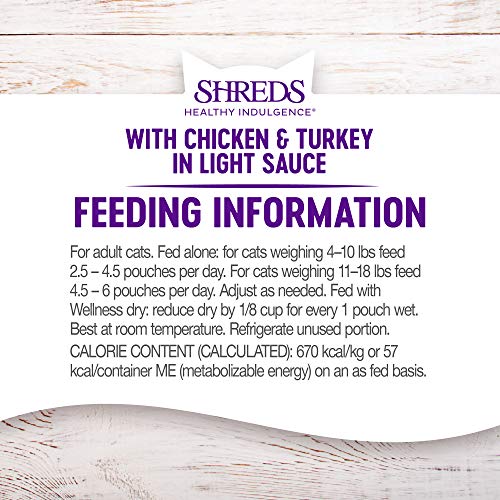 Healthy Indulgence Shreds Adult Wet Cat Food (3 Ounce (Pack of 24))