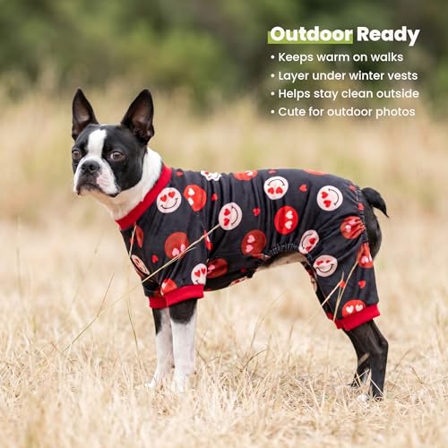 Hearts Eyes Smily Face Dog Pajamas (Heart Eyes Face / XX-Large)