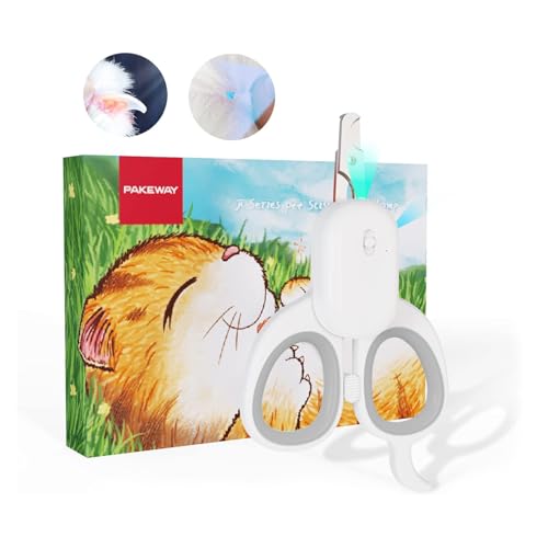 Cat Nail Clipper with LED Light (Suitable for Cats&Dogs / Grey)