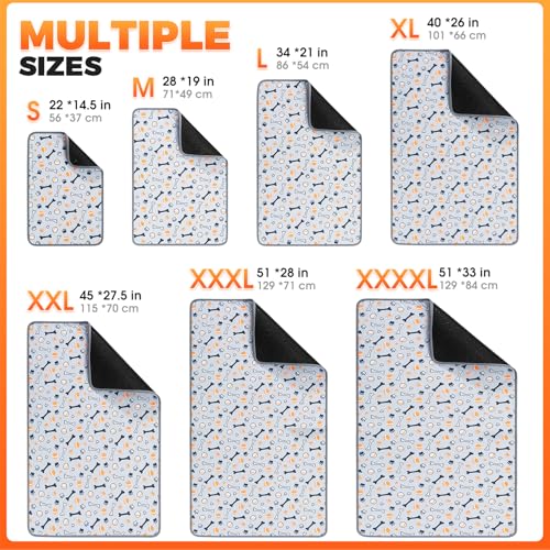 Washable Pee Pads for Dogs (Gray / 45 x 27.5")