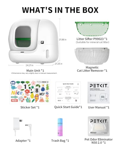 PuraMax 2 Odor Free Automatic Cat Litter Box (White)