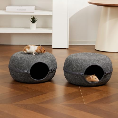 Guinea Pig Hideout 2 Pack (Dark Grey & Dark Grey)