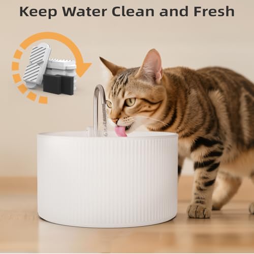 12 Pack Roman Column Style Ceramic Cat Fountain Filter
