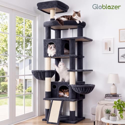 81in Cat Tree for Large Cats (XXL / Dark Grey)