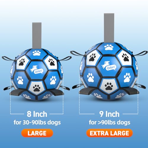 Extra Large Dog Toy Soccer Ball (Blue Gray / Extra Large Size 5 (9 Inch))