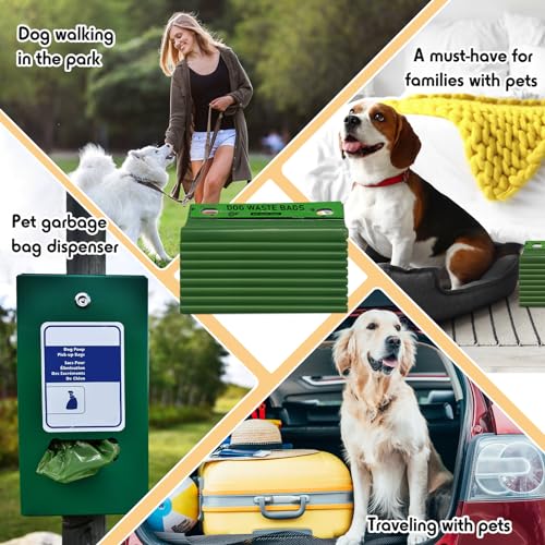 5000 Pcs 5000 Pcs Dog Header Bags (Green)