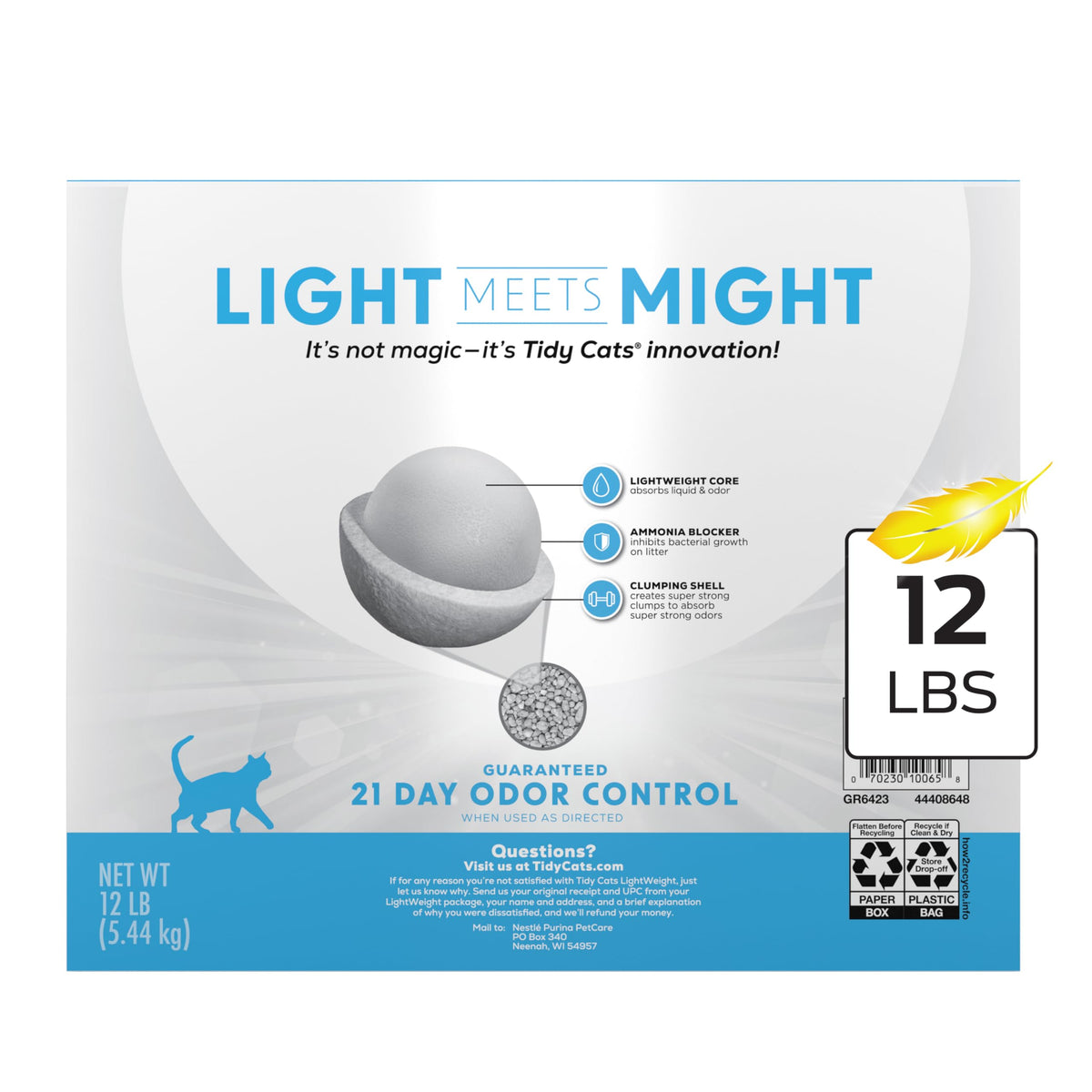 Lightweight Scented Cat Litter (12 Pound (Pack of 1))