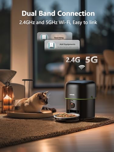 Automatic Cat Feeder with Camera (2L - Black)