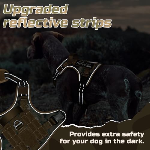 Tactical Dog Harness for Medium (Brown camo / Medium)