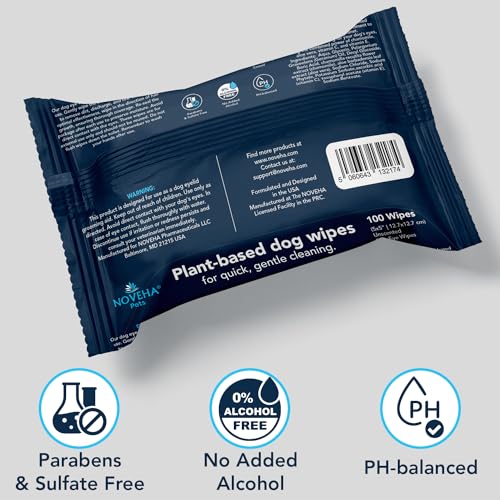 100PCs Dog Eye Wipes (1 Count (Pack of 100))