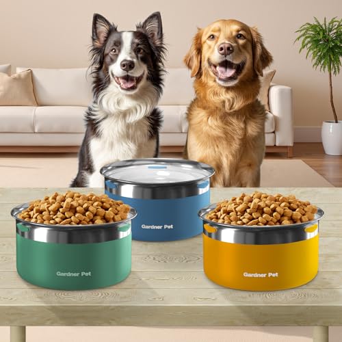 Dog Bowls 1 Gallon (Blue / Large (3.85L))