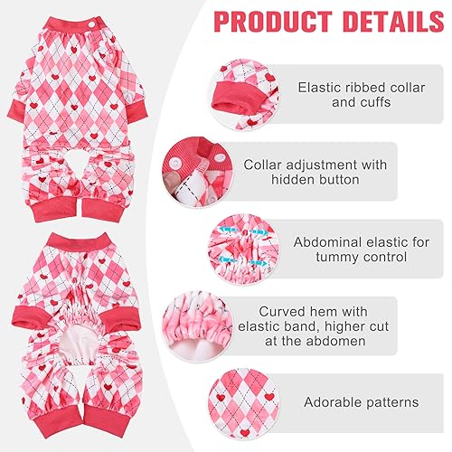 Dog Valentines Outfit (Pink(pack of 1) / Large)
