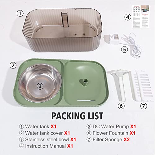 Cat Fountain Water Bowl Stainless Steel