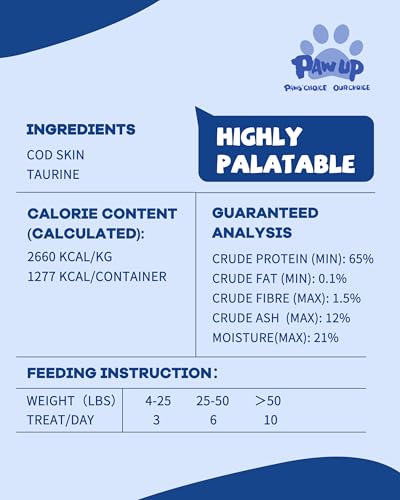 Cod Skin Rolls Dog Treats Natural High Omega 3 Dog Snacks (1 Pound (Pack of 1))