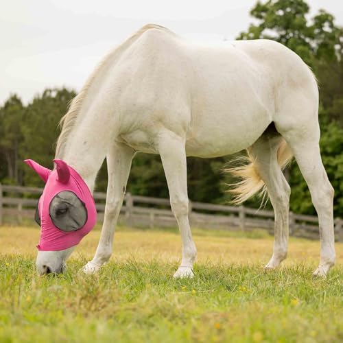 Bug Out Horse Fly Mask (Pink Flambe / Cob)