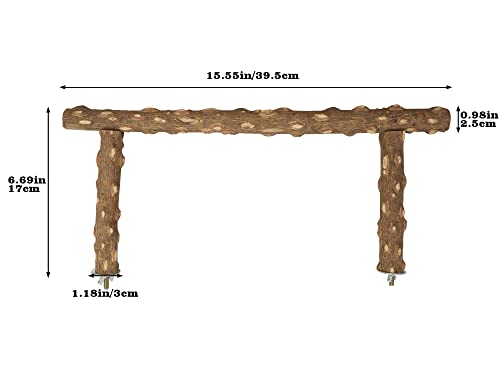 Large Natural Pepper Wood Parrot Stand Branch