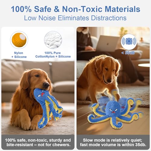 Interactive Dog Toys Octopus to Keep Them Busy (Blue)
