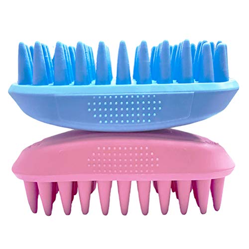 Pet Silicone Shampoo Brush for Long & Short Hair (Pink)