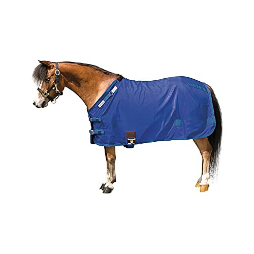 Dura Nylon Horse Stable Sheets (Horse Size 46 / V-Free | Open Front | Legstrap / Navy)