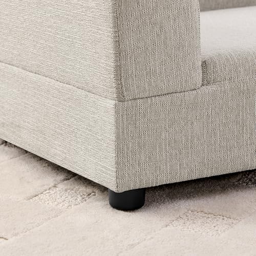 Oversized Dog Sofa Couch for Medium and Large Dogs with Backrest and Armrest (56.5 inch / Beige)