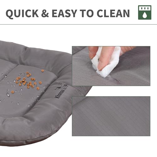 Durable Dog Bed Tough and Tear Proof Dog Crate Bed with Heavy (Gray / M(30"x21"x3"))