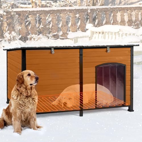 59" Extra Large Outdoor Dog House with Insulated Liner