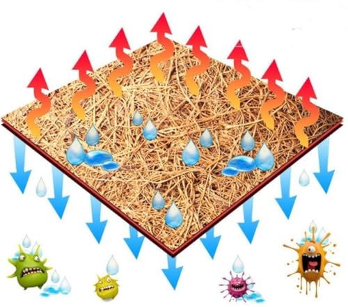 Reptile Carpet Natural Coconut Fiber Tortoise Carpet Mat 2PCS (2 Packs/19.7 x 11.8 Inch)