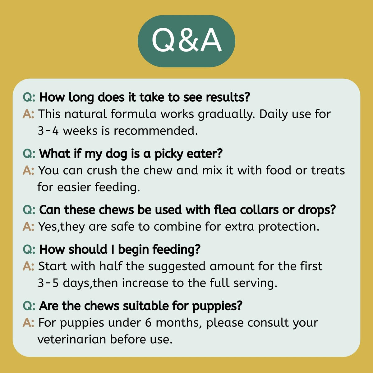 Flea and Tick Prevention for Dogs Chewable