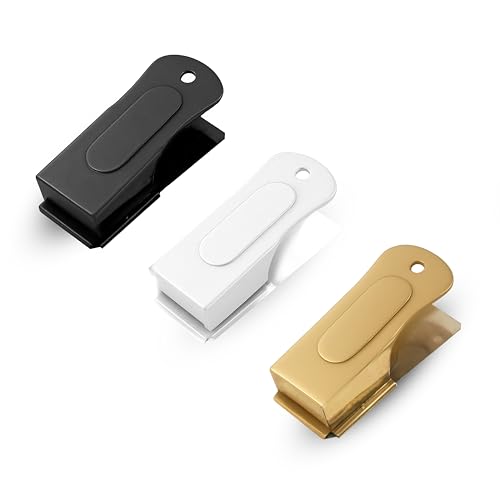 Metal Clickers for Dog Training (3 Pack / White, Gold, Black)