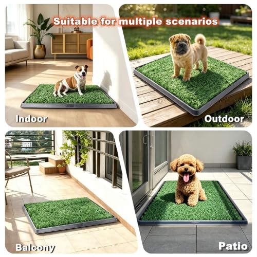 Dog Grass Pad with Tray (35"×22.6")