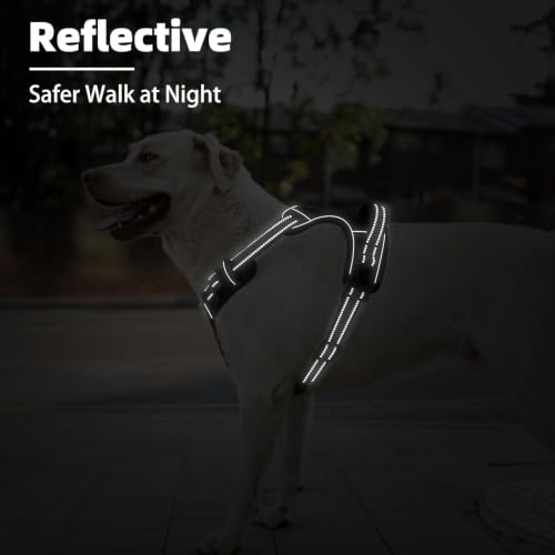 No Pull Dog Harness Small Sized (Black / X-Small)