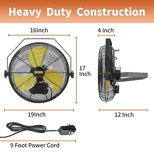 2pcs 14" Outdoor Wall Mount Fan (14" Outdoor (No Remote))