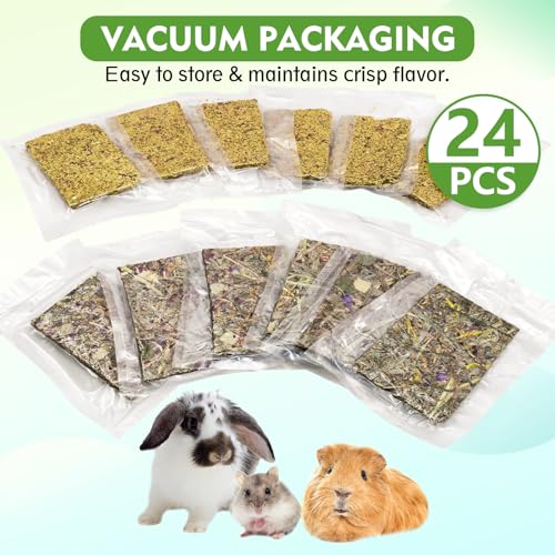 24 PCS Rabbit Timothy Hay Chips Toys