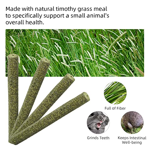 20pcs Natural Timothy Hay Sticks