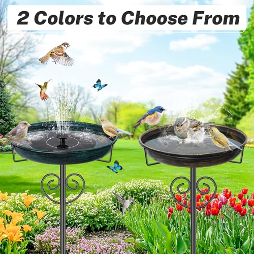 Bird Bath for Outside (Vintage Green)