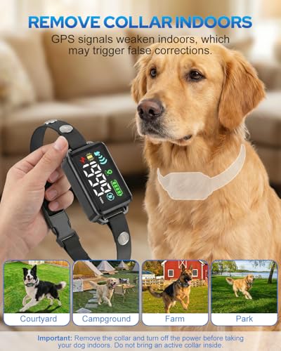 GPS Wireless Dog Collar with GNSS Precision