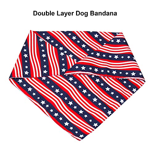 American Flag Dog Bandana (X-Large / Flag-2)