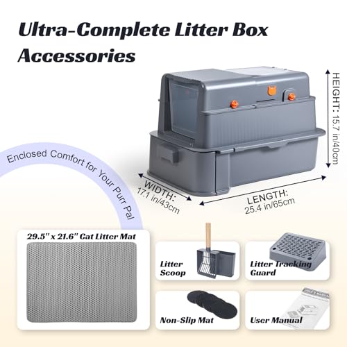 Stainless Steel Litter Box with Drawer