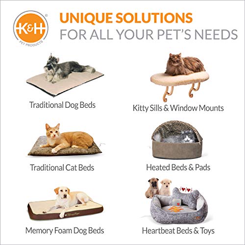 Unheated Kitty Mod Dream Pod Cat Bed for Large Cats or Small Dogs (Gray/Unheated)