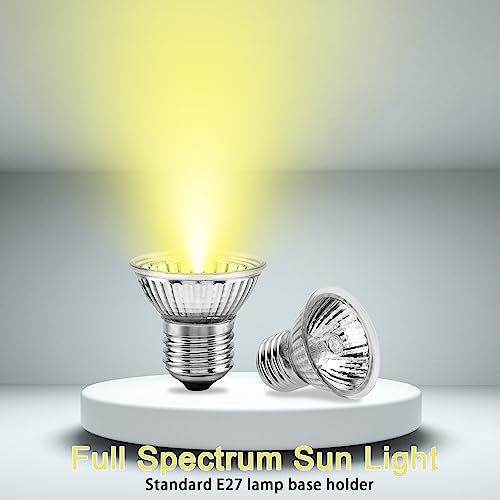 ReptileHeat Lamp The Adjustable Temperature and 360 ° Rotating Hose Crawlers Heating Lights (Yellow Lamp With Rotating Arm)