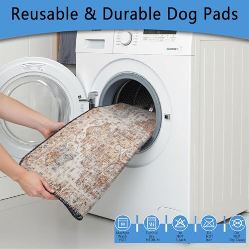 Washable Pee Pads for Dogs (72"x72"(1 Pack) / C Brown)