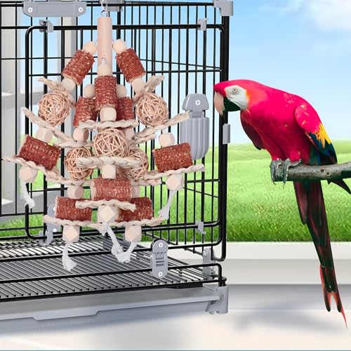 Bird Toys Natural Corn Stick Parrot Toys Hanging in Bird Cages