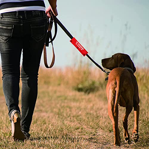 Funny Dog Leash Sleeve Have in Training Ignore Dog Leash Wrap Wrap Alert Hanging ID Patch Tag Pet Birthday Gift (Training Ignore-Sleeve)