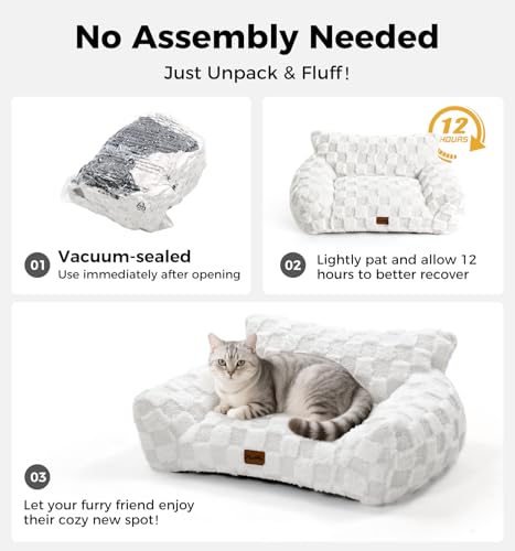 Made4Pets Cat and Dog Indoor Couch Bed (Warm Grey / Medium)